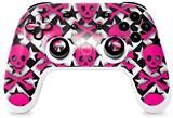Skin Decal Wrap works with Original Google Stadia Controller Pink Skulls and Stars Skin Only CONTROLLER NOT INCLUDED