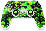 Skin Decal Wrap works with Original Google Stadia Controller Skull Camouflage Skin Only CONTROLLER NOT INCLUDED