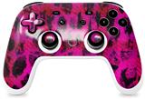 Skin Decal Wrap works with Original Google Stadia Controller Pink Distressed Leopard Skin Only CONTROLLER NOT INCLUDED