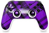 Skin Decal Wrap works with Original Google Stadia Controller Purple Plaid Skin Only CONTROLLER NOT INCLUDED