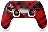 Skin Decal Wrap works with Original Google Stadia Controller Red Plaid Skin Only CONTROLLER NOT INCLUDED