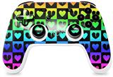 Skin Decal Wrap works with Original Google Stadia Controller Love Heart Checkers Rainbow Skin Only CONTROLLER NOT INCLUDED
