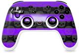 Skin Decal Wrap works with Original Google Stadia Controller Skull Stripes Purple Skin Only CONTROLLER NOT INCLUDED