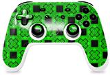 Skin Decal Wrap works with Original Google Stadia Controller Criss Cross Green Skin Only CONTROLLER NOT INCLUDED
