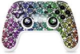 Skin Decal Wrap works with Original Google Stadia Controller Splatter Girly Skull Rainbow Skin Only CONTROLLER NOT INCLUDED