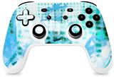 Skin Decal Wrap works with Original Google Stadia Controller Electro Graffiti Blue Skin Only CONTROLLER NOT INCLUDED