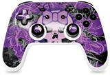 Skin Decal Wrap works with Original Google Stadia Controller Purple Girly Skull Skin Only CONTROLLER NOT INCLUDED