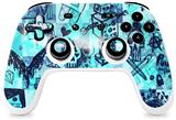 Skin Decal Wrap works with Original Google Stadia Controller Scene Kid Sketches Blue Skin Only CONTROLLER NOT INCLUDED