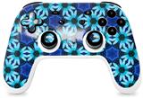 Skin Decal Wrap works with Original Google Stadia Controller Daisies Blue Skin Only CONTROLLER NOT INCLUDED