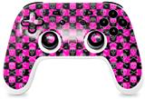 Skin Decal Wrap works with Original Google Stadia Controller Skull and Crossbones Checkerboard Skin Only CONTROLLER NOT INCLUDED