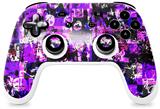 Skin Decal Wrap works with Original Google Stadia Controller Purple Graffiti Skin Only CONTROLLER NOT INCLUDED
