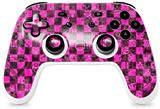 Skin Decal Wrap works with Original Google Stadia Controller Pink Checkerboard Sketches Skin Only CONTROLLER NOT INCLUDED
