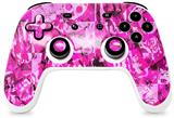 Skin Decal Wrap works with Original Google Stadia Controller Pink Plaid Graffiti Skin Only CONTROLLER NOT INCLUDED