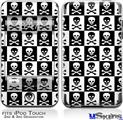 iPod Touch 2G & 3G Skin - Skull Checkerboard
