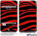 iPod Touch 2G & 3G Skin - Zebra Red