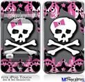 iPod Touch 2G & 3G Skin - Pink Bow Skull