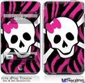 iPod Touch 2G & 3G Skin - Pink Zebra Skull