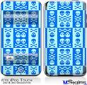 iPod Touch 2G & 3G Skin - Skull And Crossbones Pattern Blue
