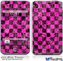 iPod Touch 2G & 3G Skin - Pink Checkerboard Sketches