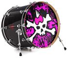 Vinyl Decal Skin Wrap for 20" Bass Kick Drum Head Punk Skull Princess - DRUM HEAD NOT INCLUDED