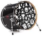 Vinyl Decal Skin Wrap for 20" Bass Kick Drum Head Monsters - DRUM HEAD NOT INCLUDED