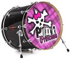 Vinyl Decal Skin Wrap for 20" Bass Kick Drum Head Punk Princess - DRUM HEAD NOT INCLUDED