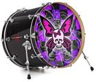 Vinyl Decal Skin Wrap for 20" Bass Kick Drum Head Butterfly Skull - DRUM HEAD NOT INCLUDED
