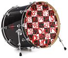 Decal Skin works with most 24" Bass Kick Drum Heads Insults - DRUM HEAD NOT INCLUDED