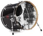 Decal Skin works with most 26" Bass Kick Drum Heads Urban Skull - DRUM HEAD NOT INCLUDED