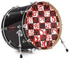 Decal Skin works with most 26" Bass Kick Drum Heads Insults - DRUM HEAD NOT INCLUDED