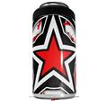 WraptorSkinz Skin Decal Wrap compatible with Yeti 16oz Tall Colster Can Cooler Insulator Star Checker Splatter (COOLER NOT INCLUDED)