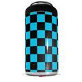WraptorSkinz Skin Decal Wrap compatible with Yeti 16oz Tall Colster Can Cooler Insulator Checkers Blue (COOLER NOT INCLUDED)