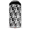 WraptorSkinz Skin Decal Wrap compatible with Yeti 16oz Tall Colster Can Cooler Insulator Skull Checker (COOLER NOT INCLUDED)