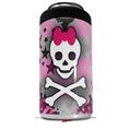 WraptorSkinz Skin Decal Wrap compatible with Yeti 16oz Tall Colster Can Cooler Insulator Princess Skull Heart Pink (COOLER NOT INCLUDED)
