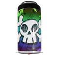 WraptorSkinz Skin Decal Wrap compatible with Yeti 16oz Tall Colster Can Cooler Insulator Cartoon Skull Rainbow (COOLER NOT INCLUDED)