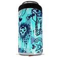 WraptorSkinz Skin Decal Wrap compatible with Yeti 16oz Tall Colster Can Cooler Insulator Scene Kid Sketches Blue (COOLER NOT INCLUDED)