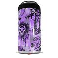 WraptorSkinz Skin Decal Wrap compatible with Yeti 16oz Tall Colster Can Cooler Insulator Scene Kid Sketches Purple (COOLER NOT INCLUDED)