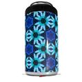 WraptorSkinz Skin Decal Wrap compatible with Yeti 16oz Tall Colster Can Cooler Insulator Daisies Blue (COOLER NOT INCLUDED)