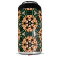 WraptorSkinz Skin Decal Wrap compatible with Yeti 16oz Tall Colster Can Cooler Insulator Floral Pattern Orange (COOLER NOT INCLUDED)