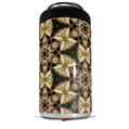 WraptorSkinz Skin Decal Wrap compatible with Yeti 16oz Tall Colster Can Cooler Insulator Leave Pattern 1 Brown (COOLER NOT INCLUDED)