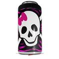 WraptorSkinz Skin Decal Wrap compatible with Yeti 16oz Tall Colster Can Cooler Insulator Pink Zebra Skull (COOLER NOT INCLUDED)