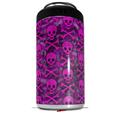 WraptorSkinz Skin Decal Wrap compatible with Yeti 16oz Tall Colster Can Cooler Insulator Pink Skull Bones (COOLER NOT INCLUDED)