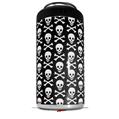 WraptorSkinz Skin Decal Wrap compatible with Yeti 16oz Tall Colster Can Cooler Insulator Skull and Crossbones Pattern (COOLER NOT INCLUDED)