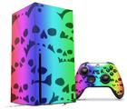 WraptorSkinz Skin Wrap compatible with the 2020 XBOX Series X Console and Controller Rainbow Skull Collection (XBOX NOT INCLUDED)