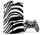 WraptorSkinz Skin Wrap compatible with the 2020 XBOX Series X Console and Controller Zebra (XBOX NOT INCLUDED)
