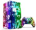 WraptorSkinz Skin Wrap compatible with the 2020 XBOX Series X Console and Controller Rainbow Graffiti (XBOX NOT INCLUDED)