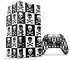 WraptorSkinz Skin Wrap compatible with the 2020 XBOX Series X Console and Controller Skull Checkerboard (XBOX NOT INCLUDED)