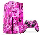 WraptorSkinz Skin Wrap compatible with the 2020 XBOX Series X Console and Controller Pink Plaid Graffiti (XBOX NOT INCLUDED)