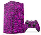 WraptorSkinz Skin Wrap compatible with the 2020 XBOX Series X Console and Controller Pink Skull Bones (XBOX NOT INCLUDED)