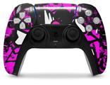 WraptorSkinz Skin Wrap compatible with the Sony PS5 DualSense Controller Punk Skull Princess (CONTROLLER NOT INCLUDED)